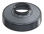 Picture of #RSCF132-AL - ALUMINUM 1" PIPE RAISED SNAP COVER FLANGE