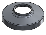 Picture of #RSCF190-AL - ALUMINUM 1-1/2" PIPE RAISED SNAP COVER FLANGE