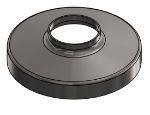 Picture of #RSCF166-SS - STAINLESS STEEL 1-1/4" PIPE RAISED SNAP COVER FLANGE