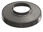 Picture of #RSCF200-SS - STAINLESS STEEL 2" TUBE RAISED SNAP COVER FLANGE
