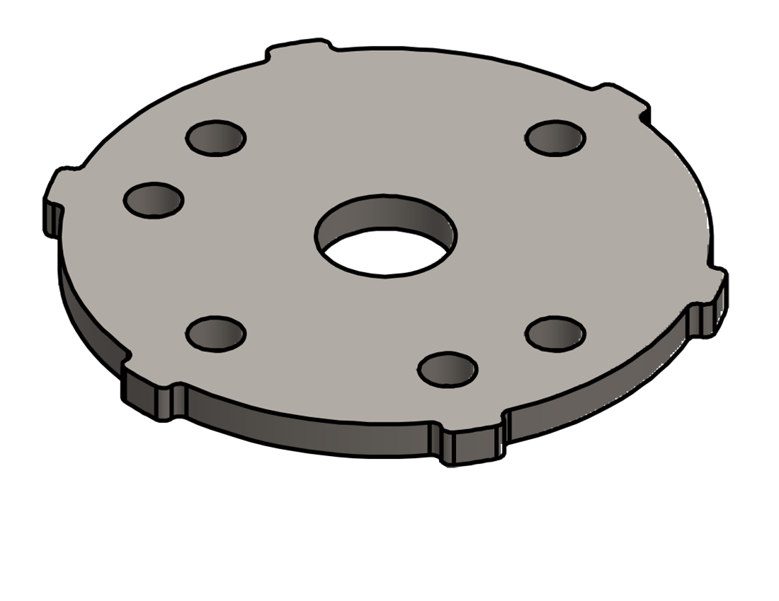 Picture of #SCB063 - STEEL 5/8" TUBE SNAP COVER FLANGE BASE