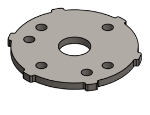 Picture of #SCB075 - STEEL 3/4" TUBE SNAP COVER FLANGE BASE