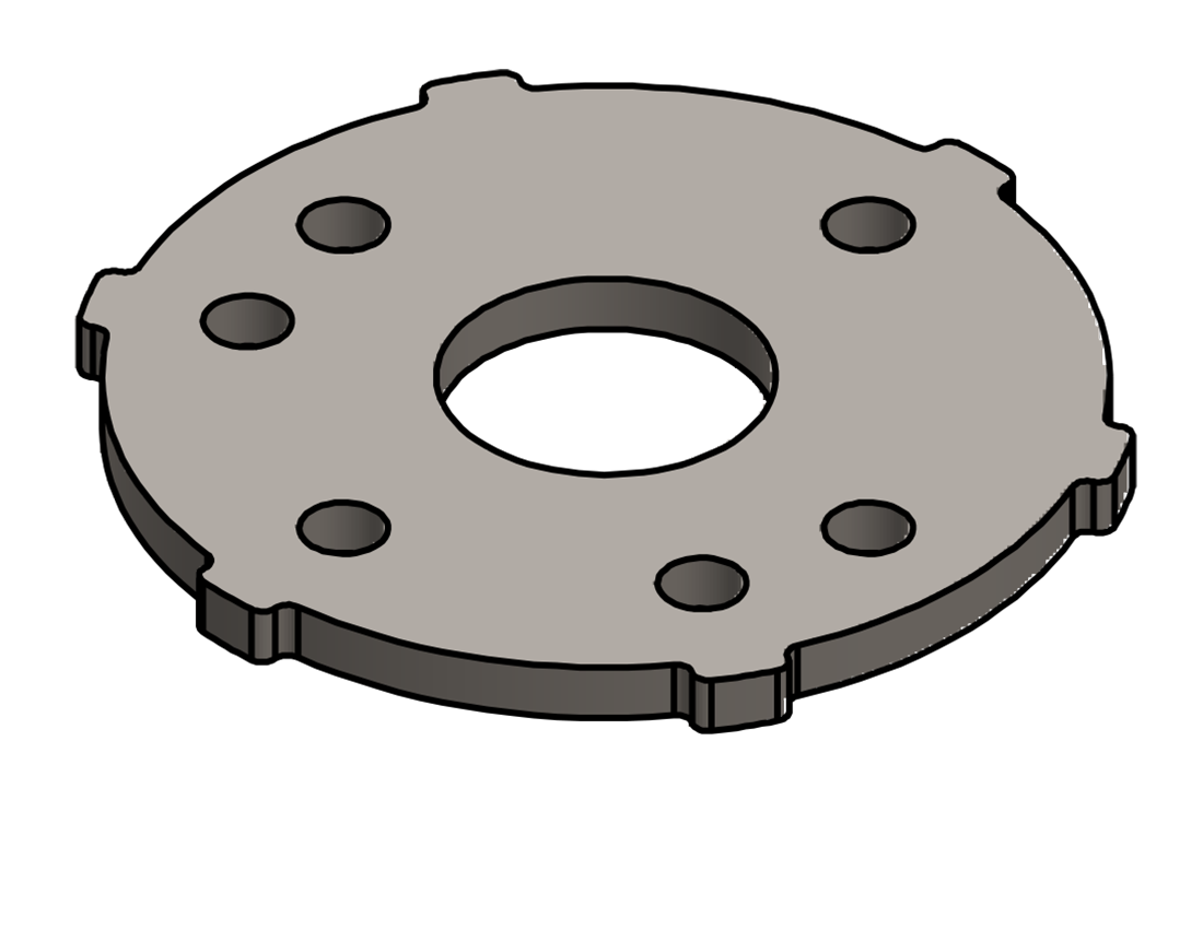 Picture of #SCB100 - STEEL 1" TUBE SNAP COVER FLANGE BASE