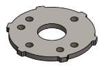 Picture of #SCB100 - STEEL 1" TUBE SNAP COVER FLANGE BASE