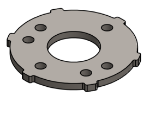 Picture of #SCB125 - STEEL 1 1/4" TUBE SNAP COVER FLANGE BASE