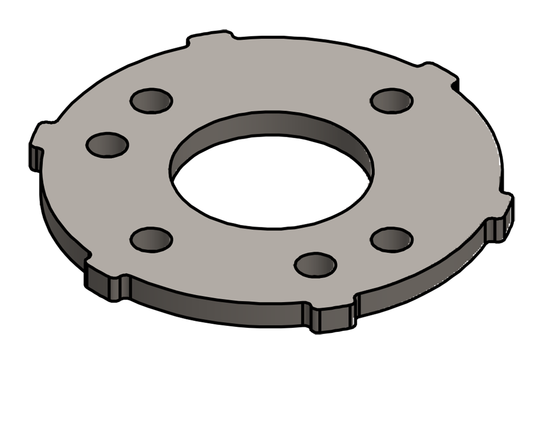 Picture of #SCB132 - STEEL 1" PIPE SNAP COVER FLANGE BASE