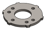 Picture of #SCB132 - STEEL 1" PIPE SNAP COVER FLANGE BASE