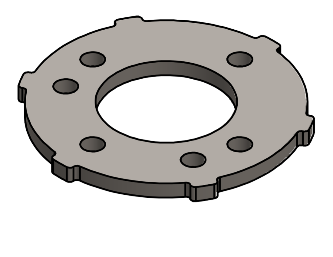 Picture of #SCB150 - STEEL 1 1/2" TUBE SNAP COVER FLANGE BASE