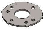 Picture of #SCB166 - STEEL 1 1/4" PIPE SNAP COVER FLANGE BASE