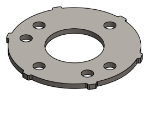 Picture of #SCB190 - STEEL 1 1/2" PIPE SNAP COVER FLANGE BASE