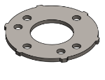 Picture of #SCB200 - STEEL 2" TUBE SNAP COVER FLANGE BASE