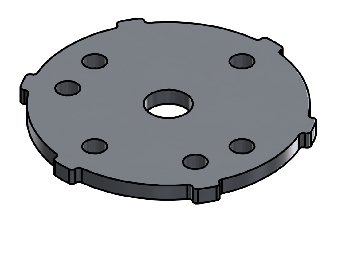 Picture of #SCB050-AL - ALUMINUM 1/2" TUBE SNAP COVER FLANGE BASE