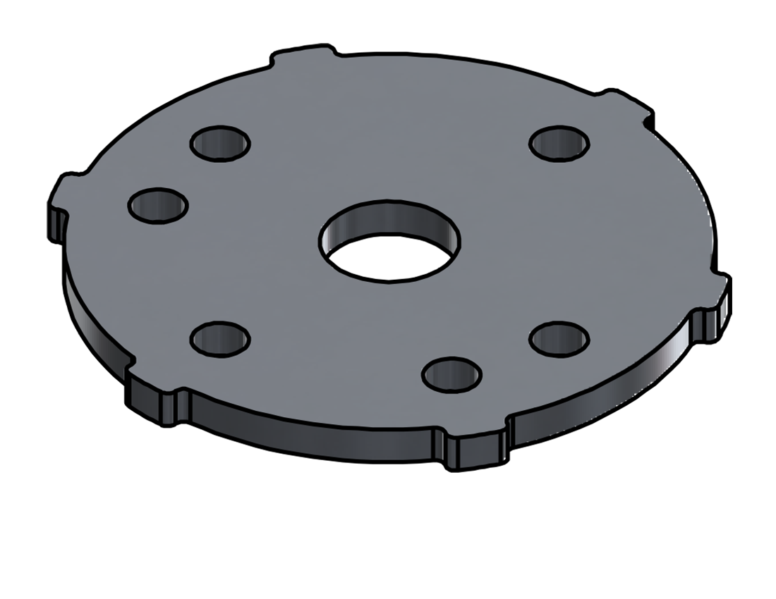 Picture of #SCB063-AL - ALUMINUM 5/8" TUBE SNAP COVER FLANGE BASE