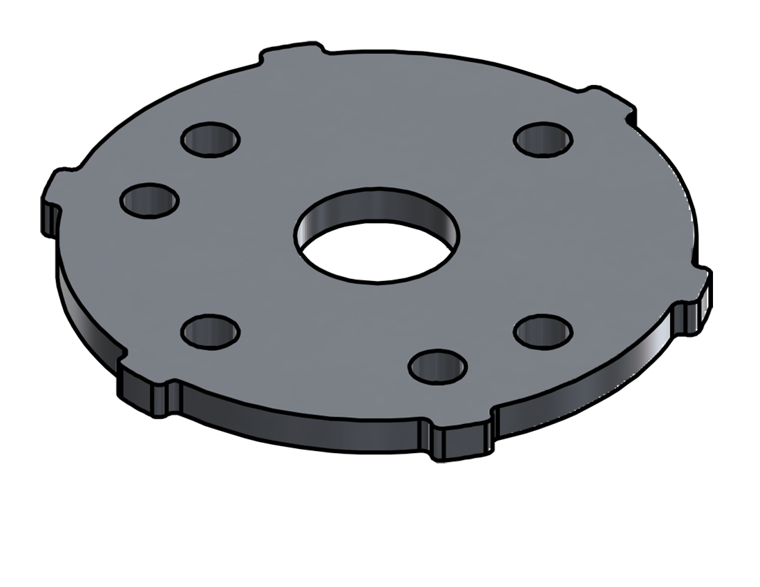 Picture of #SCB075-AL - ALUMINUM 3/4" TUBE SNAP COVER FLANGE BASE