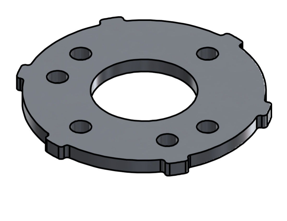 Picture of #SCB132-AL - ALUMINUM 1" PIPE SNAP COVER FLANGE BASE