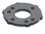 Picture of #SCB132-AL - ALUMINUM 1" PIPE SNAP COVER FLANGE BASE