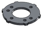 Picture of #SCB150-AL - ALUMINUM 1 1/2" TUBE SNAP COVER FLANGE BASE