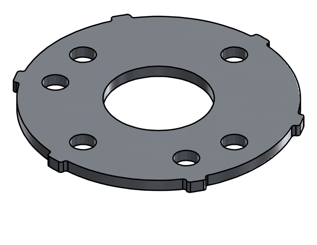 Picture of #SCB166-AL - ALUMINUM 1-1/4" PIPE SNAP COVER FLANGE BASE