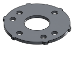 Picture of #SCB166-AL - ALUMINUM 1-1/4" PIPE SNAP COVER FLANGE BASE
