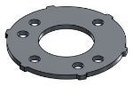 Picture of #SCB200-AL - ALUMINUM 2" TUBE SNAP COVER FLANGE BASE