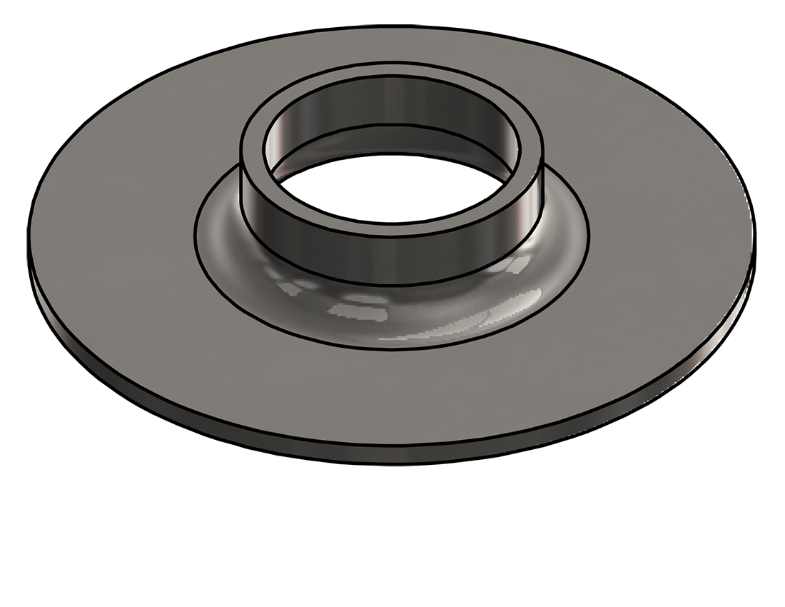 Picture of #XFF1500-SS - STAINLESS STEEL 1-1/2" TUBE EXTRA HEAVY FLAT FLANGE