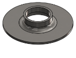 Picture of #XFF1500-SS - STAINLESS STEEL 1-1/2" TUBE EXTRA HEAVY FLAT FLANGE