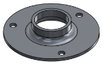 Picture of #XFF1503-AL - ALUMINUM 1-1/2" TUBE EXTRA HEAVY FLAT FLANGE