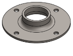 Picture of #XFF1504 - STEEL 1-1/2" TUBE EXTRA HEAVY FLAT FLANGE