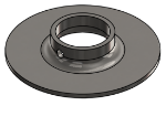 Picture of #XFF1505-SS - STAINLESS STEEL 1-1/2" TUBE EXTRA HEAVY FLAT FLANGE