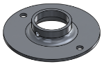 Picture of #XFF1506-AL - ALUMINUM 1-1/2" TUBE EXTRA HEAVY FLAT FLANGE