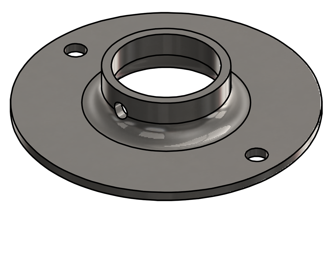 Picture of #XFF1506-SS - STAINLESS STEEL 1-1/2" TUBE EXTRA HEAVY FLAT FLANGE