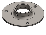 Picture of #XFF1507 - STEEL 1-1/2" TUBE EXTRA HEAVY FLAT FLANGE