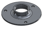 Picture of #XFF1507-AL - ALUMINUM 1-1/2" TUBE EXTRA HEAVY FLAT FLANGE