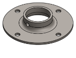 Picture of #XFF1508 - STEEL 1-1/2" TUBE EXTRA HEAVY FLAT FLANGE