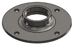 Picture of #XFF1508-SS - STAINLESS STEEL 1-1/2" TUBE EXTRA HEAVY FLAT FLANGE