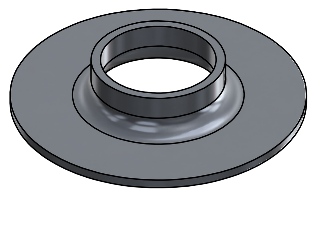Picture of #XFF1660-AL - ALUMINUM 1-1/4" PIPE EXTRA HEAVY FLAT FLANGE