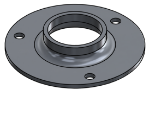 Picture of #XFF1663-AL - ALUMINUM 1-1/4" PIPE EXTRA HEAVY FLAT FLANGE