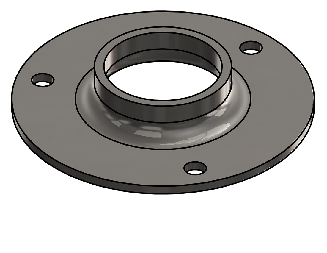 Picture of #XFF1663-SS - STAINLESS STEEL 1-1/4" PIPE EXTRA HEAVY FLAT FLANGE