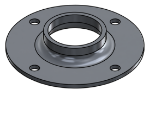 Picture of #XFF1664-AL - ALUMINUM 1-1/4" PIPE EXTRA HEAVY FLAT FLANGE