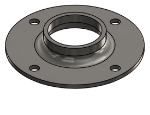Picture of #XFF1664-SS - STAINLESS STEEL 1-1/4" PIPE EXTRA HEAVY FLAT FLANGE