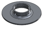 Picture of #XFF1665-AL - ALUMINUM 1-1/4" PIPE EXTRA HEAVY FLAT FLANGE