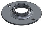 Picture of #XFF1666-AL - ALUMINUM 1-1/4" PIPE EXTRA HEAVY FLAT FLANGE