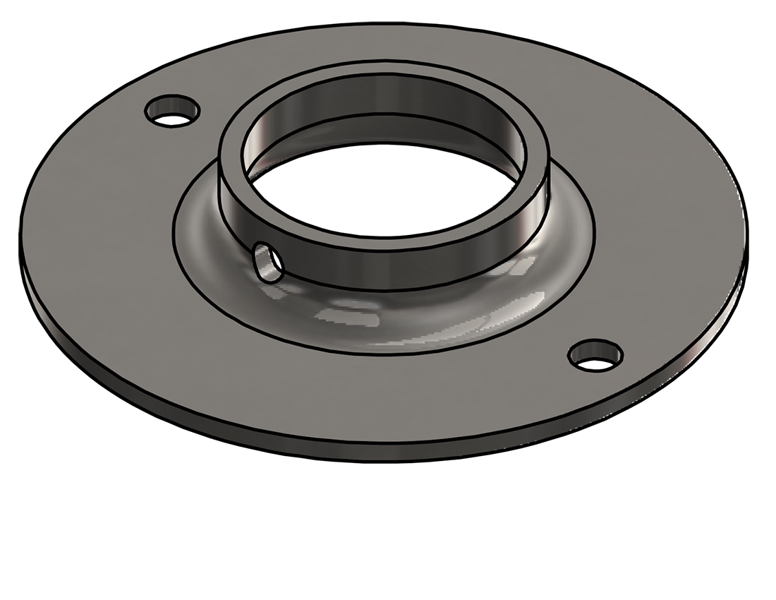 Picture of #XFF1666-SS - STAINLESS STEEL 1-1/4" PIPE EXTRA HEAVY FLAT FLANGE