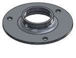 Picture of #XFF1667-AL - ALUMINUM 1-1/4" PIPE EXTRA HEAVY FLAT FLANGE