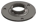 Picture of #XFF1667-SS - STAINLESS STEEL 1-1/4" PIPE EXTRA HEAVY FLAT FLANGE