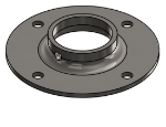Picture of #XFF1668-SS - STAINLESS STEEL 1-1/4" PIPE EXTRA HEAVY FLAT FLANGE