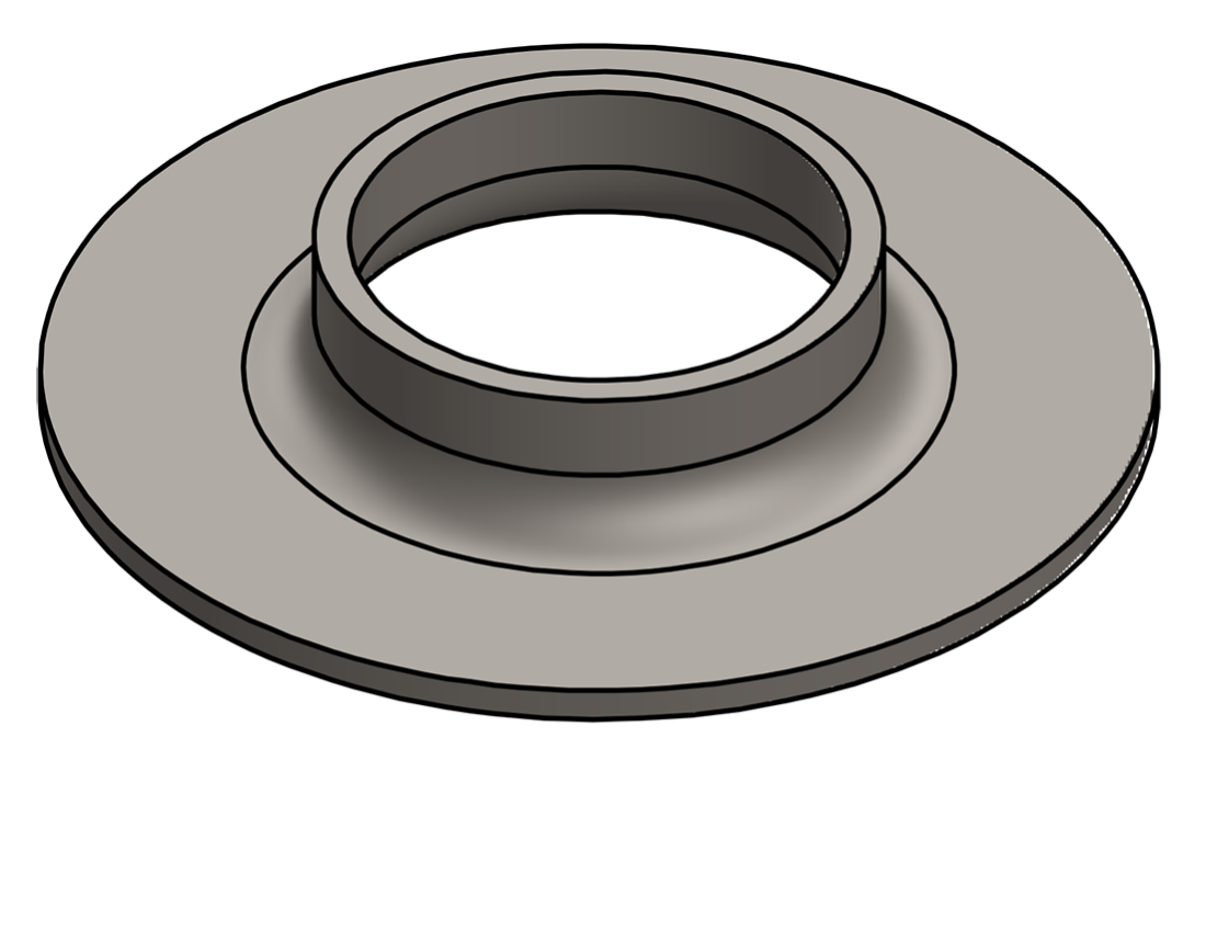 Picture of #XFF1900 - STEEL 1-1/2" PIPE EXTRA HEAVY FLAT FLANGE