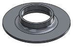 Picture of #XFF1900-AL - ALUMINUM 1-1/2" PIPE EXTRA HEAVY FLAT FLANGE