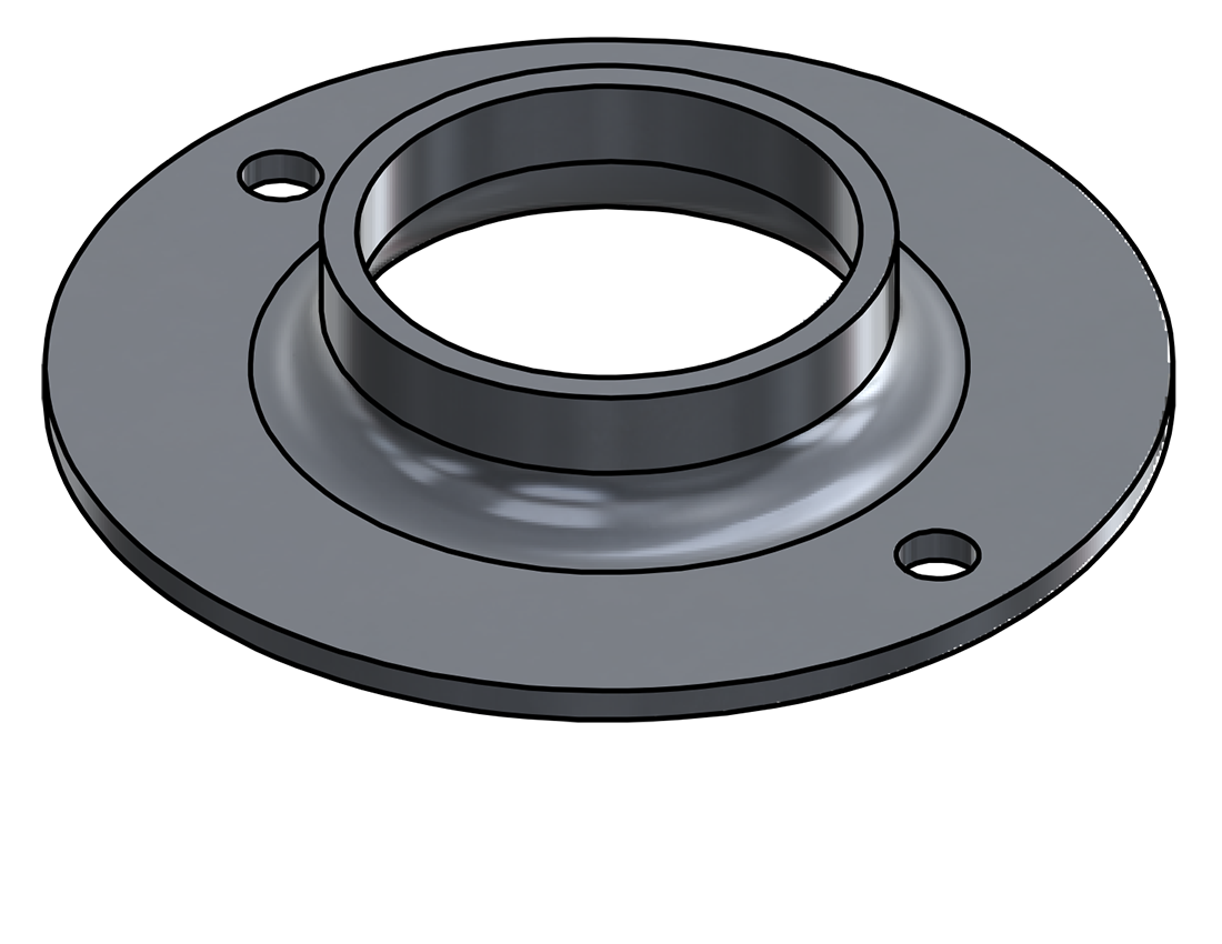 Picture of #XFF1902-AL - ALUMINUM 1-1/2" PIPE EXTRA HEAVY FLAT FLANGE