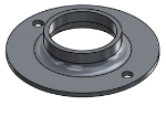 Picture of #XFF1902-AL - ALUMINUM 1-1/2" PIPE EXTRA HEAVY FLAT FLANGE
